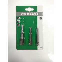 HIKOKI Hitachi Zestaw adapterów 3 szt. z 1/4" na  1/4”,3/8”,1/2”