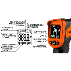 Neo 75-276 Pirometr przyrząd do szacowania temperatury 50-880 Celsjusza 58-1616 Farenheita
