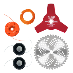 Procraft 357GBC-EL Kosa spalinowa 1,7KM 2-suw rozrusznik elektryczny dwie głowice nóż  03/26*