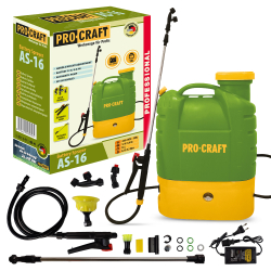 PROCRAFT AS-16 Opryskiwacz 16l z wbudowanym akumulatorem 8Ah 5,5 bara  08/25