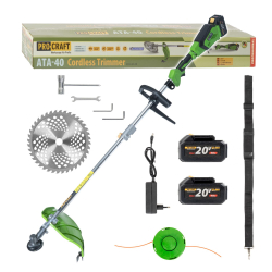 PROCRAFT ATA-40 Kosa akumulatorowa pętla 2 aku 20V 4,0Ah + ładowarka  03/26