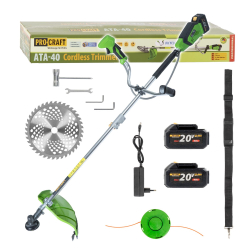 PROCRAFT ATA-40C Kosa akumulatorowa 2 aku 20V 4,0Ah + ładowarka  08/25