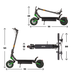 Procraft DS500L Hulajnoga elektryczna 500W 55-59km na jednym naładowaniu  08/25