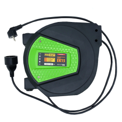 Procraft EK15 Przedłużacz elektryczny na zwijaku automatycznym 15m 3x1,5m2  07/26