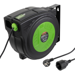 Procraft EK25N Przedłużacz elektryczny na zwijaku automatycznym 25m 3x1,5m2  07/26