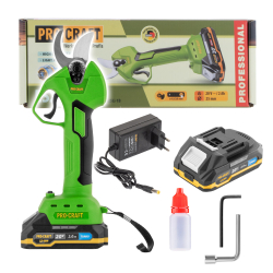 PROCRAFT ES25LI Bezszczotkowy sekator akumulatorowy 20V 2Ah 25mm  03/26