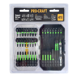 Procraft IBS-41 Zestaw bitów udarowych 41 szt. + etui  11/25