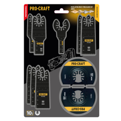 Procraft MB10 Zestaw brzeszczotów 10 szt. do narzędzi wielofunkcyjnych PMT  06/26