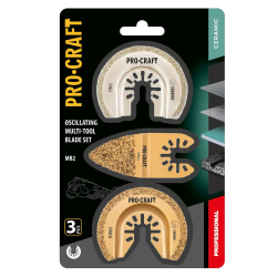 Procraft MB2 Zestaw akcesorii diamentowych 3 szt. do narzędzi wielofunkcyjnych PMT  06/26