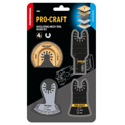 Procraft MB4 Zestaw brzeszczotów 4 szt. do narzędzi wielofunkcyjnych PMT  06/26
