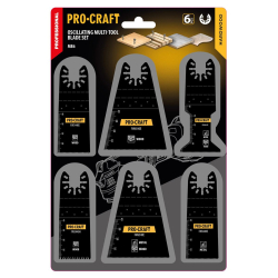 Procraft MB6 Zestaw brzeszczotów 6 szt. do narzędzi wielofunkcyjnych PMT  06/26