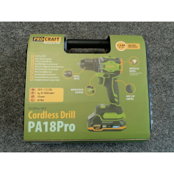 PROCRAFT PA18PRO wiertarko-wkrętarka 20V 1,5Ah 30Nm walizka  HIT CENOWY