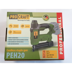 Procraft PEH20bb Akumulatorowy zszywacz gwoździarka 20V body  11/24