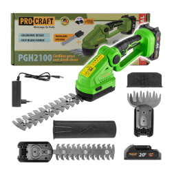 Procraft PGH2100 Nożyce do trawy i żywopłotu 20V 0Ah  06/26