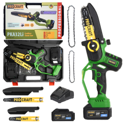 PROCRAFT PKA32LI Akumulatorowa pilarka łańcuchowa 20V 4,0Ah dwie prowadnice