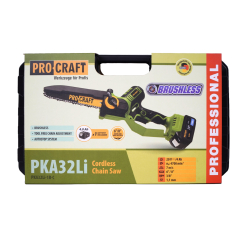PROCRAFT PKA32LI Akumulatorowa pilarka łańcuchowa 20V 4,0Ah dwie prowadnice