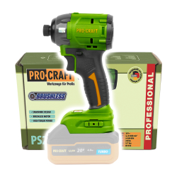 PROCRAFT PS22bb Zakrętarka udarowa 20V 0Ah 230Nm 1/4"  08/25