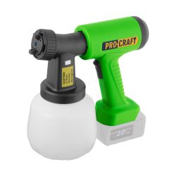 Procraft PSE22 Pistolet natryskowy z funkcją dmuchawy 20V 0Ah bezszczotkowy  06/26