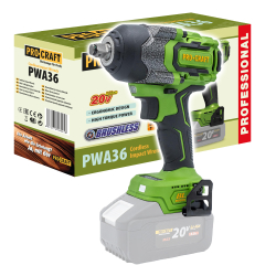 Procraft PWA36bb Akumulatorowy klucz udarowy 1/2" 850Nm BLDC 20V body  11/24