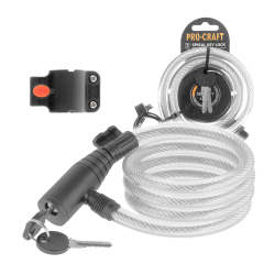 Procraft SC1200.12K Linka zabezpieczająca na klucz do roweru hulajnogi  06/26