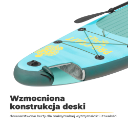 Procraft Travel SUP320 Deska do pływania do 150kg wiosło 2w1 pompka siedzisko kajakowe plecak  06/26*