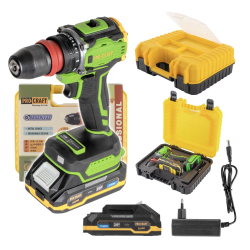 PROCRAFT PA18PRO DFR wiertarko-wkrętarka 20V 1,5Ah 30Nm walizka  07/26*  HIT CENOWY