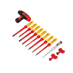 STALCO S-12288 Zestaw wkrętaki elektrotechniczne 12 elementów STAL CRV 1000V  07/25  SUPER PROMOCJA
