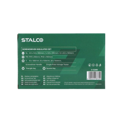 STALCO S-12288 Zestaw wkrętaki elektrotechniczne 12 elementów STAL CRV 1000V  07/25  SUPER PROMOCJA