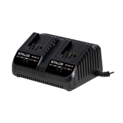 STALCO LMS40-38BL Kosiarka akumulatorowa 2x20V 38cm + 2 aku 4Ah i ładowarka podwójna  04/25  SUPER PROMOCJA