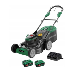 STALCO LMS40-51BLSP Kosiarka akumulatorowa z napędem 2x20V 51cm + 2 aku 8Ah i ładowarka podwójna  04/25  SUPER PROMOCJA