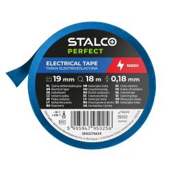 STALCO S042276634 Taśma izolacyjna PVC niebieska 0,18x19mm 18m  07/25