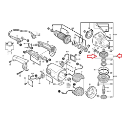 Bosch 1600A005BH zestaw części przekładnia koła zębate do GNF65A GWS20-230 GWS23-230  10/26