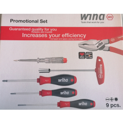 Bosch 1600A015MR WIHA zestaw komplet narzędzi 9 szt. dla elektryków śrubokręty kombinerki klucze  SUPER OKAZJA