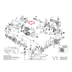 Bosch 1604336021 szczotkotrzymacz 1 szt. do GNF65A GWS20-230 GWS24-230  02/26*