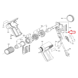Bosch 1609202612 Przełącznik wejścia wyjścia do opalarek PHG530-2 GHG650LCE  01/26