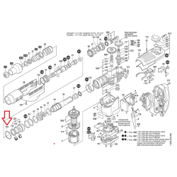 Bosch 1610101015 Pierścień zabezpieczający do GBH7-45DE GBH7-46DE GBH7DE  11/25
