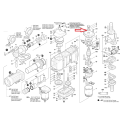 Bosch 1610900015 Łożysko kulkowe zwykłe 6301Z 37x12x12 do USH27 GSH27 GSH27VC  01/26