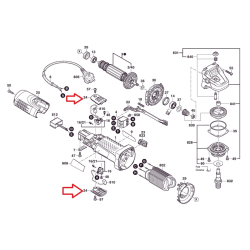 Bosch 1619P02828 zaślepka osłona do szczotek 1 szt. do GWS7-115 GWS7-115E GWS7-125 GWS7-125S oryginał  02/26*