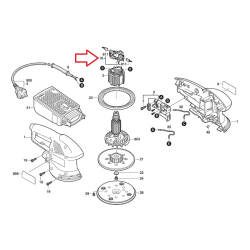 Bosch 2604337088 szczotkotrzymacz do PSS240AE PSS180A-C  02/26*