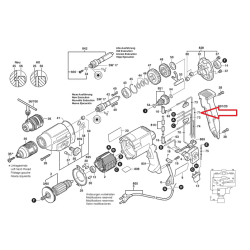 Bosch 2604448074 Kabel łączący L-98mm czarny do GBM10-2RE GBM13-2RE CSB700-2RE  02/26*