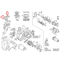Bosch 2604448147 Kabel łączący L-85mm biały do PBH160R PBH200RE PBH200FRE  02/26*