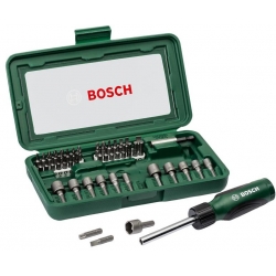 Bosch  46-częściowy zestaw z wkrętakiem + walizka  ***