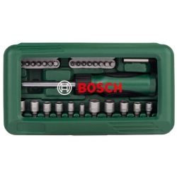 Bosch  46-częściowy zestaw z wkrętakiem + walizka  ***