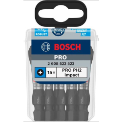 Bosch 2608522523 Końcówka wkręcająca PRO, bit PH2 55mm Impact 15 szt.  01/25