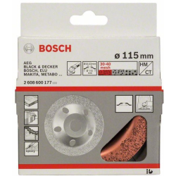 Bosch 2608600177 Tarcza ścierna garnkowa z węlikami spiekanymi 115 x 22.23 mm  04/26  SUPER PROMOCJA