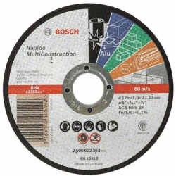 Bosch 2608602383 Tarcza tnąca prosta Rapido Multi Construction 125 x 1,6 mm  11/23