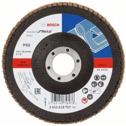 Bosch 2608603717 Listkowa tarcza szlifierska płaska Standard for Metal + Wood 125mm G60 X431  11/23