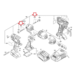 Bosch 2609199169 szczotki węglowe miedziowane kpl. do GDR18V-LI GDX18V-LI  09/26*