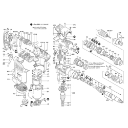 Bosch 1610102081 podkładka regulacyjna 1mm do GBH4-32DFR 3601C32101 3601C32100  11/25