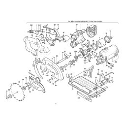 Bosch GKS24V Komplet wszystkie części do pilarki tarczowej 24V NI-CD + walizka